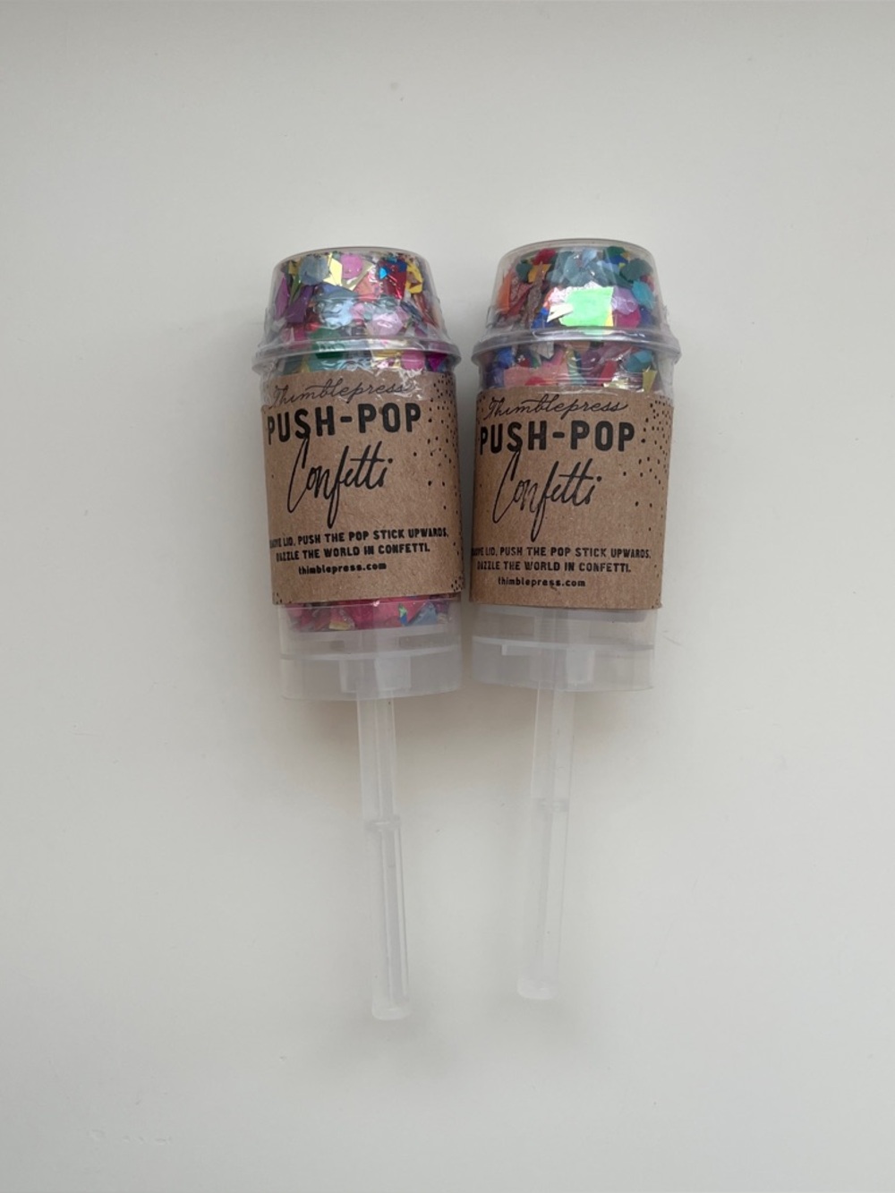 Confetti party favors poppers birthday graduation wedding baby shower celebrate